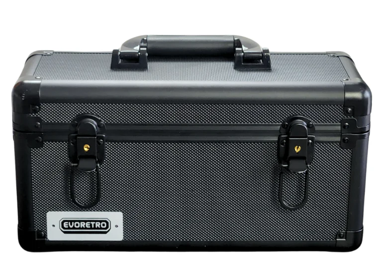 EVORETRO 15-Slab Case Individual Slot w/ Handle (Black) - Image 2