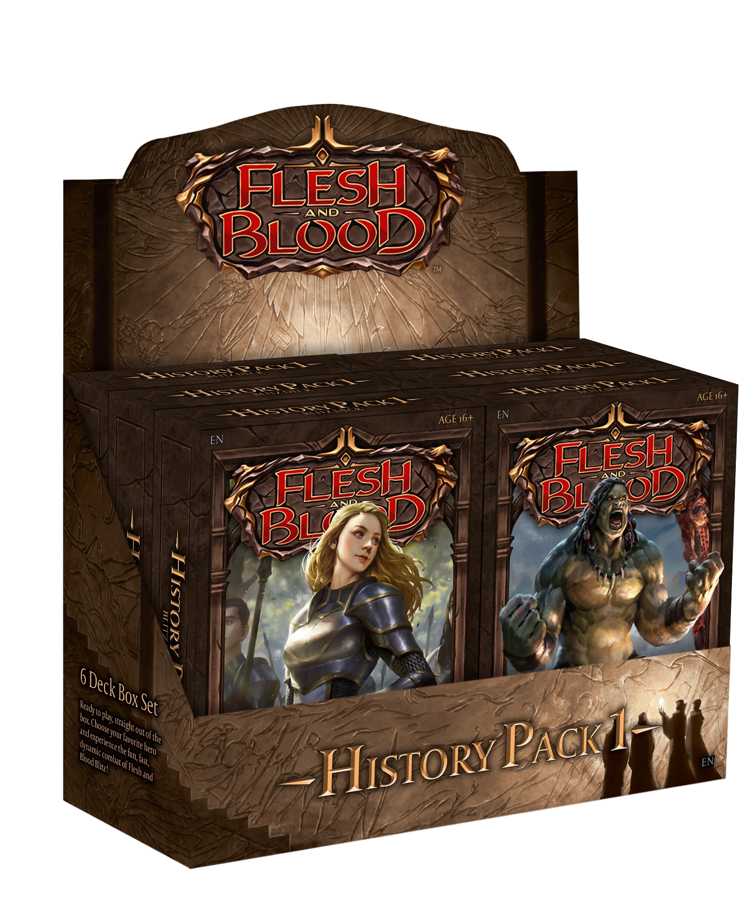 Flesh and Blood: History Pack 1 Blitz Deck Display