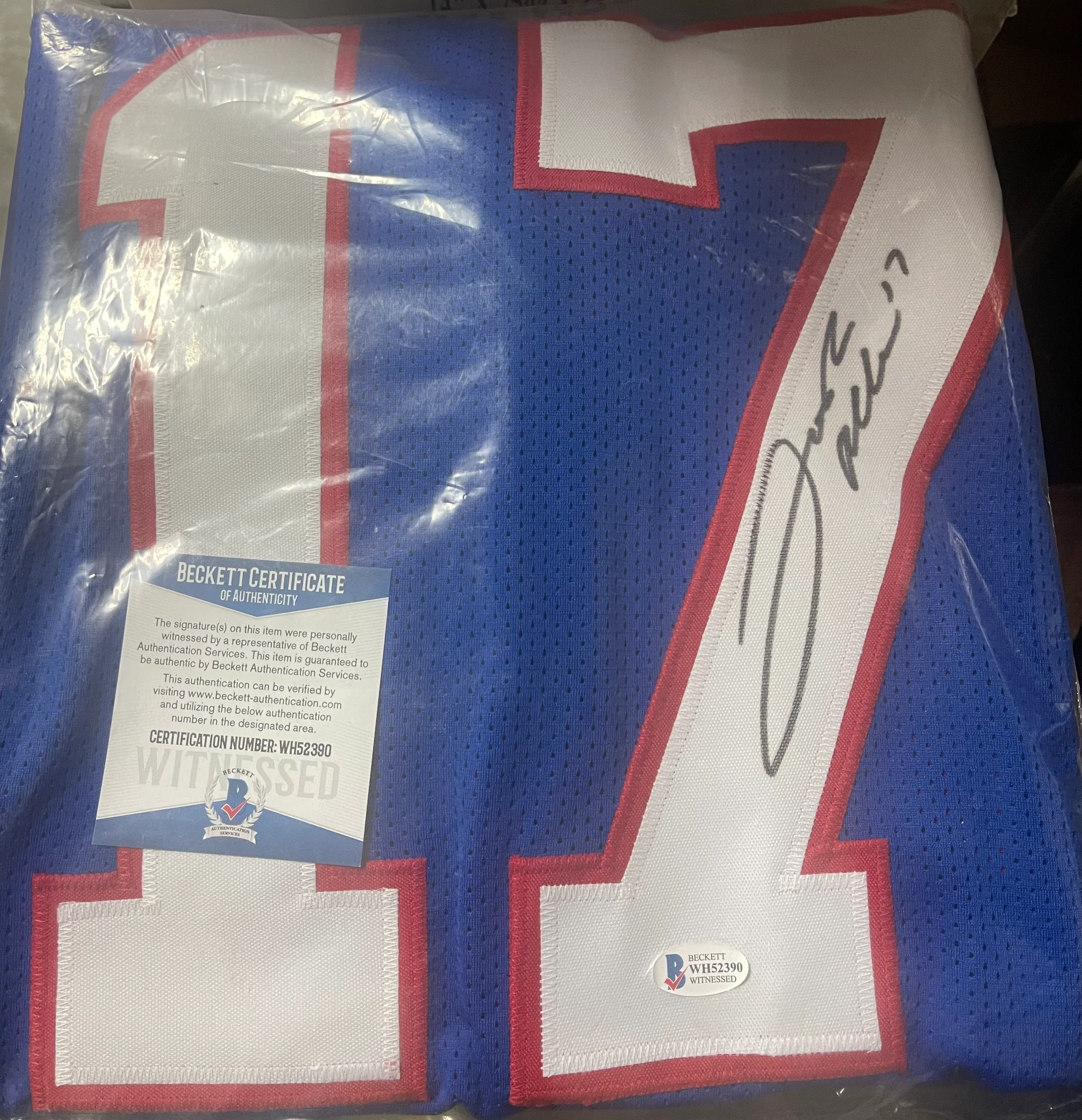 Josh Allen Autographed Custom NFL Jersey (w/ Authentication Certificate) - Image 2
