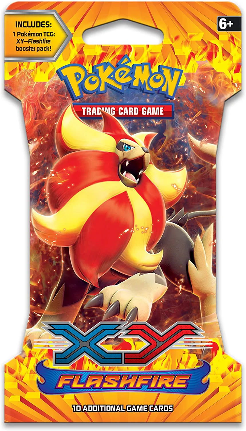 Pokemon sleeved booster pack - XY Flashfire Art Bundle [Set of 4]