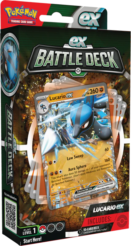 Pokemon Ampharos ex/Lucario ex Battle Deck (6ct display) - Image 2