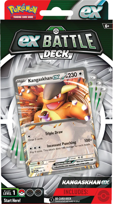 Pokemon Kangaskhan EX/Greninja EX Battle Deck (6ct Display)