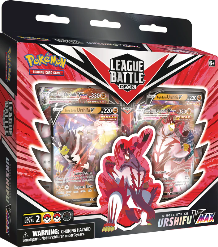 Pokemon League Battle Deck Single/Rapid Strike Urshifu V-Max (Multiples of 6)