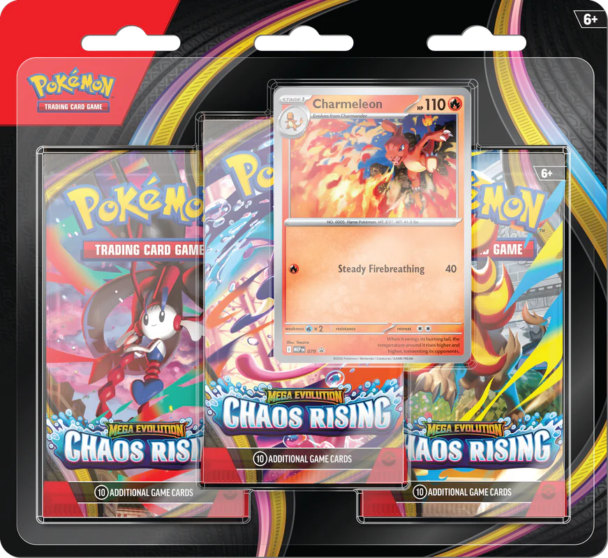 Pokemon ME04 Chaos Rising 3-Pack Blister (Allocated)