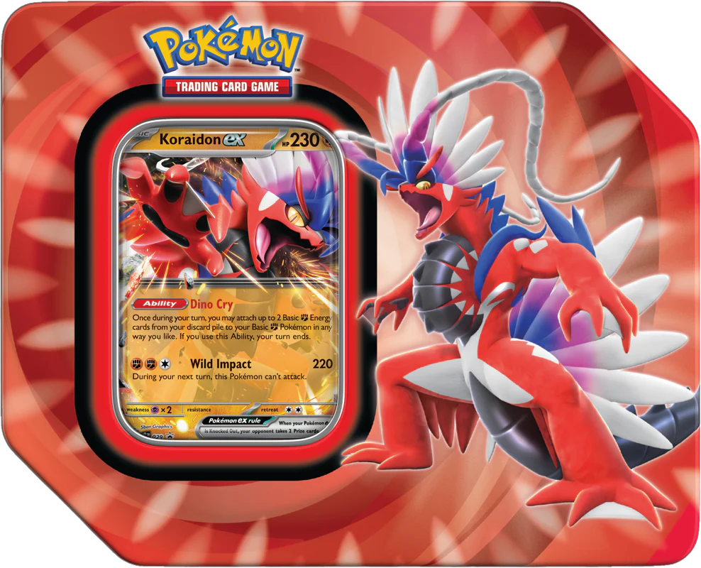 Pokemon Paldea Legends Tin (Place Order in Multiples of 2) - Image 2