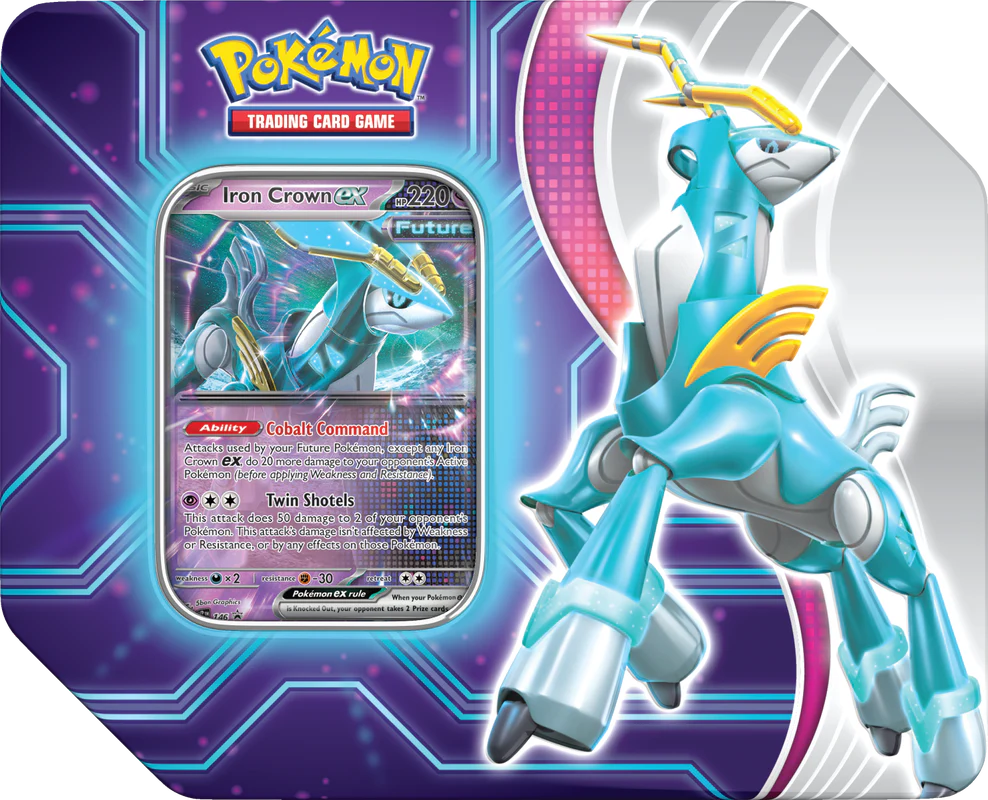 Pokemon Paradox Destinies Tin (Order in Multiples of 4, 8 Tins per Case) - Image 2