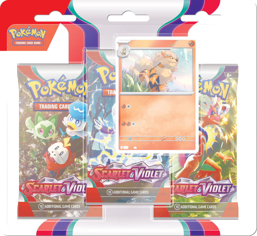 Pokemon SV1 Scarlet and Violet 3-Pack Blister (multiple of 2) - Image 2