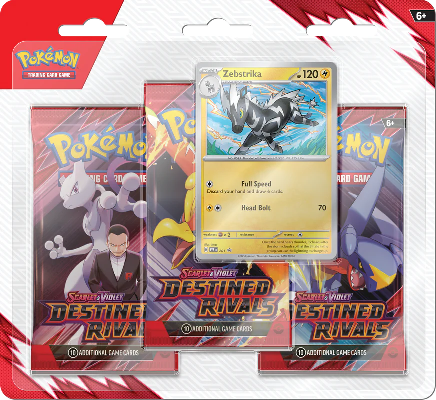Pokemon SV10 Destined Rivals 3pk Blister - Image 2