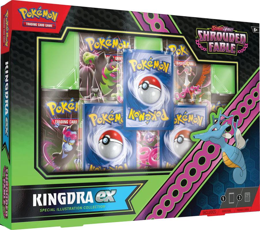 Pokemon SV6.5 Shrouded Fable Kingdra/Greninja ex Special Illustration Collection Box - Image 2