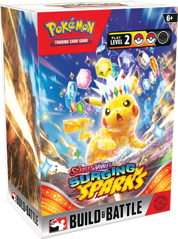 Pokemon SV8 Surging Sparks Build and Battle Box