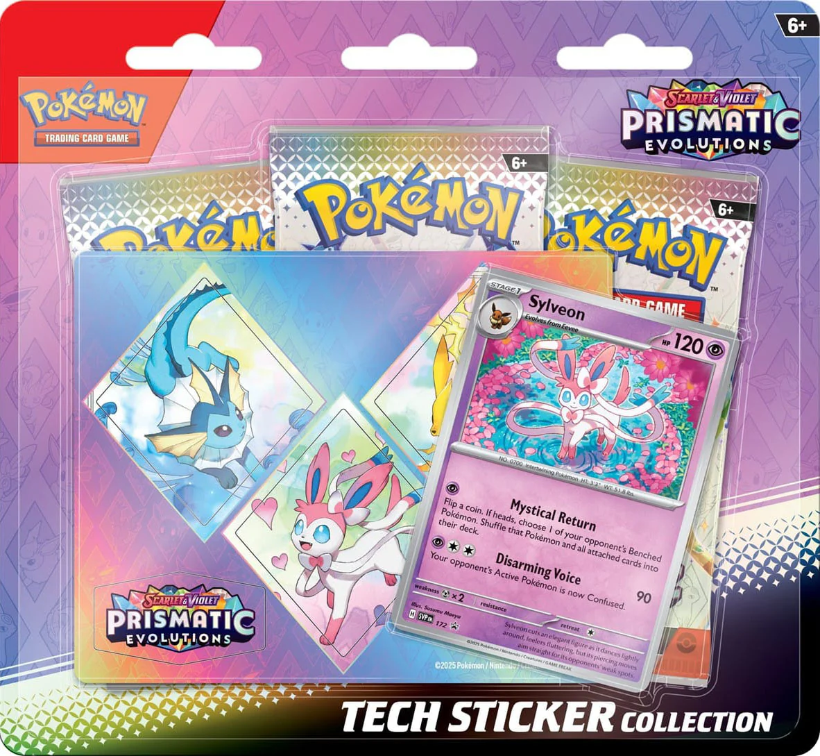 Pokemon SV8.5 Prismatic Evolutions Tech Sticker Collection - Image 2