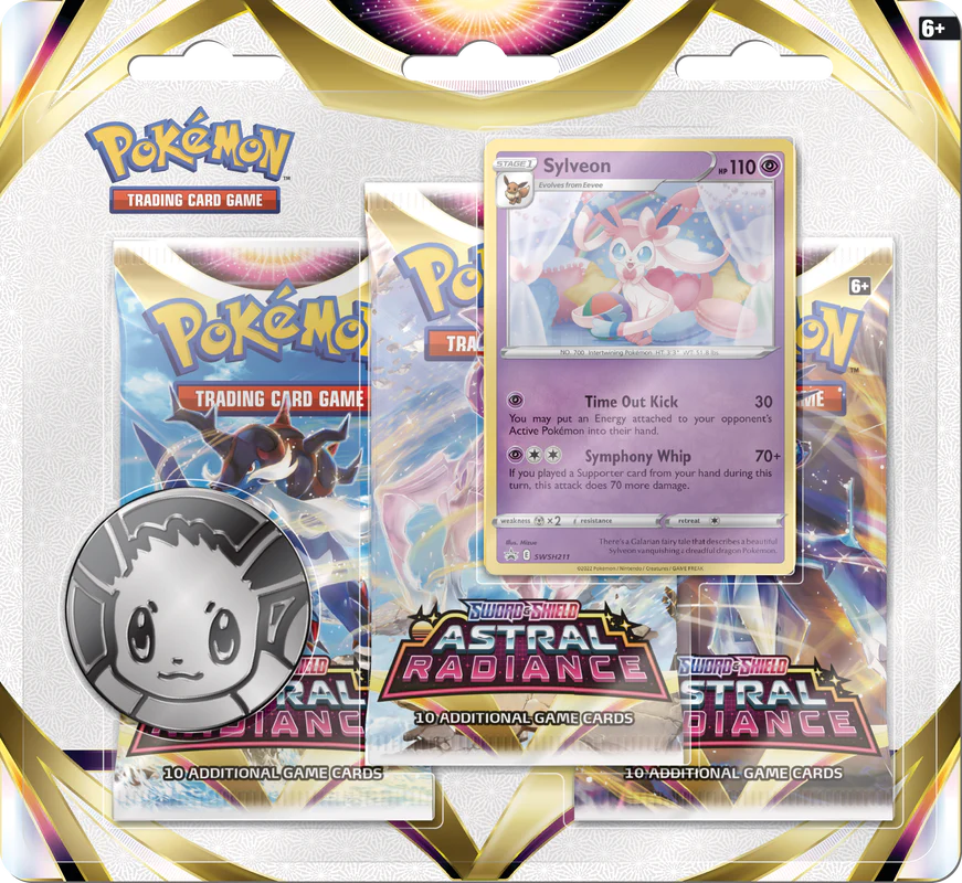 Pokemon SWSH10 Astral Radiance 3-Pack Blister (Multiples of 24) - Image 2