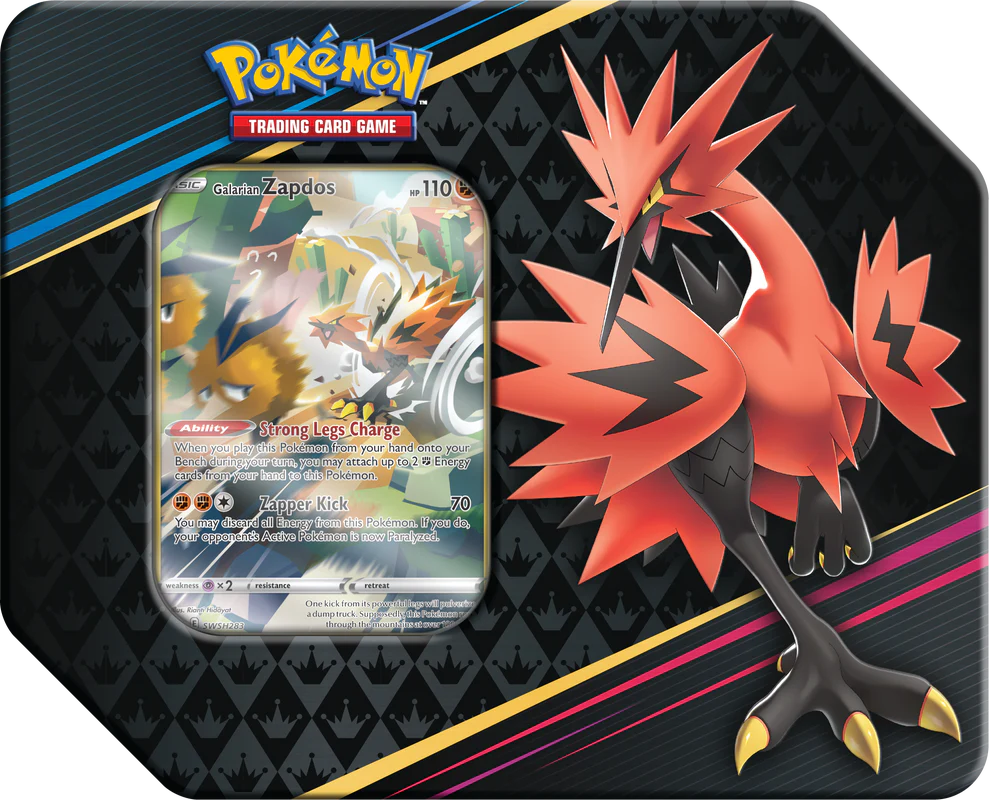 Pokemon SWSH12.5 Crown Zenith Galarian Tin (Place Order in Multiples of 3) - Image 3