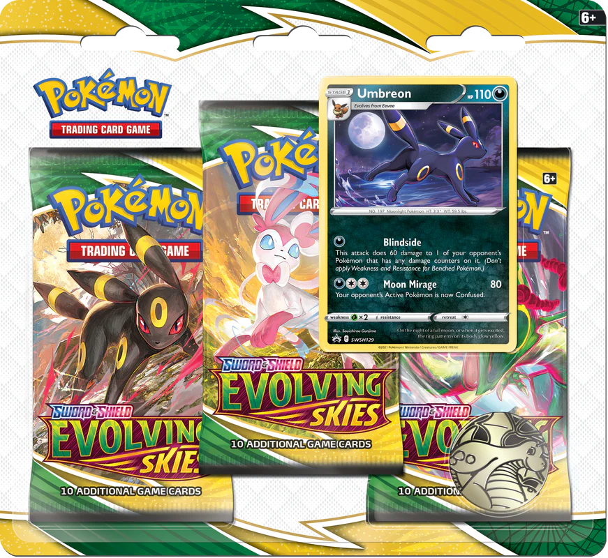 Pokemon SWSH7 Evolving Skies 3PK Blister (Multiples of 2)