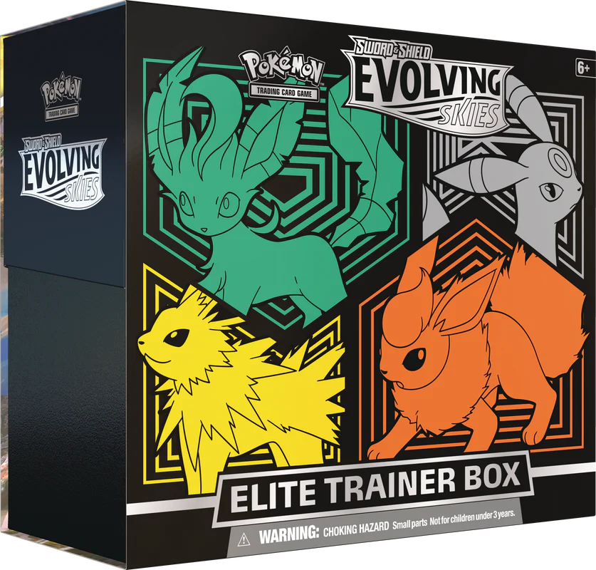 Pokemon SWSH7 Evolving Skies Elite Trainer Box (SEALED 10 ETB CASE)