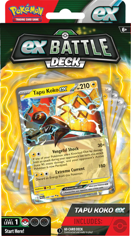 Pokemon Tapu Koko/Iron Leaves ex League Battle Deck Display - Image 2